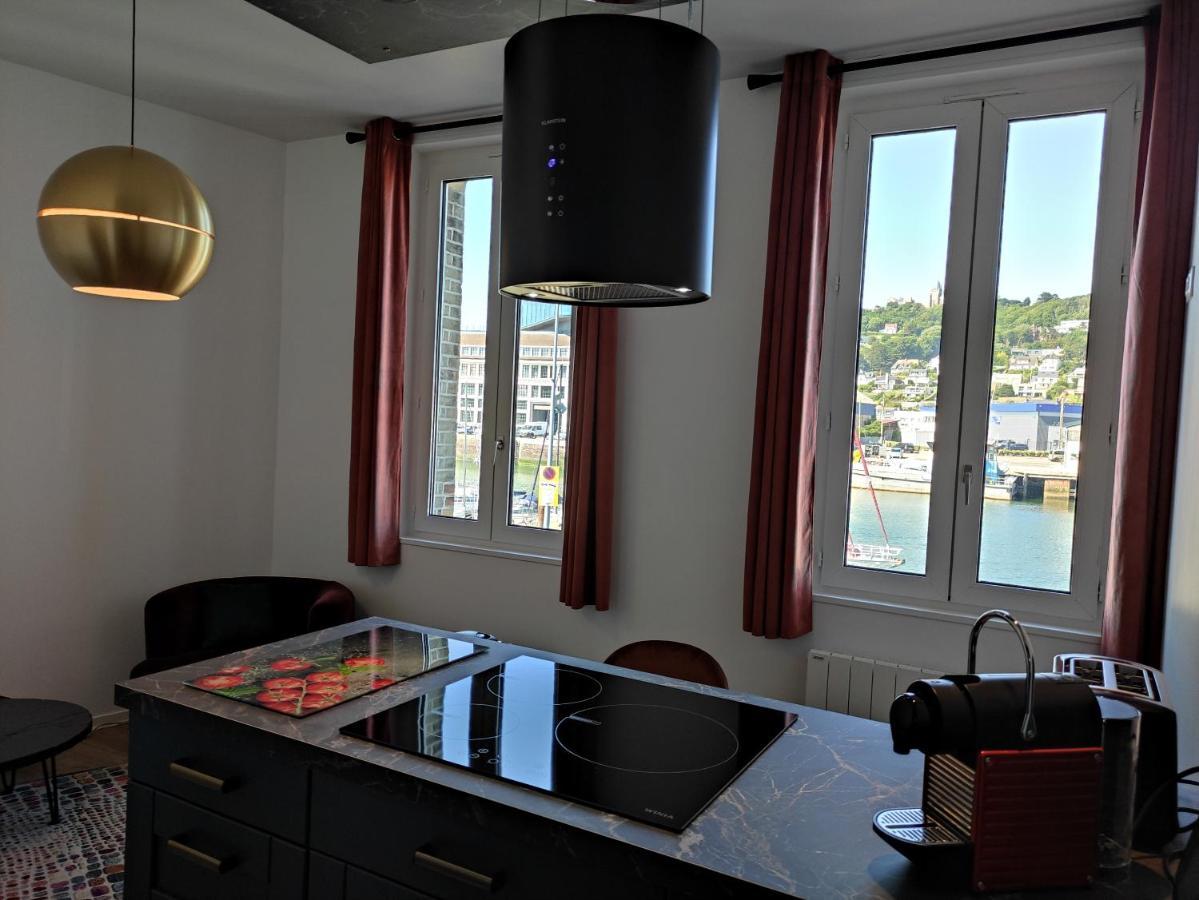 Apartamento Le Reflet Des Voiles Face Au Port De Fécamp Exterior foto