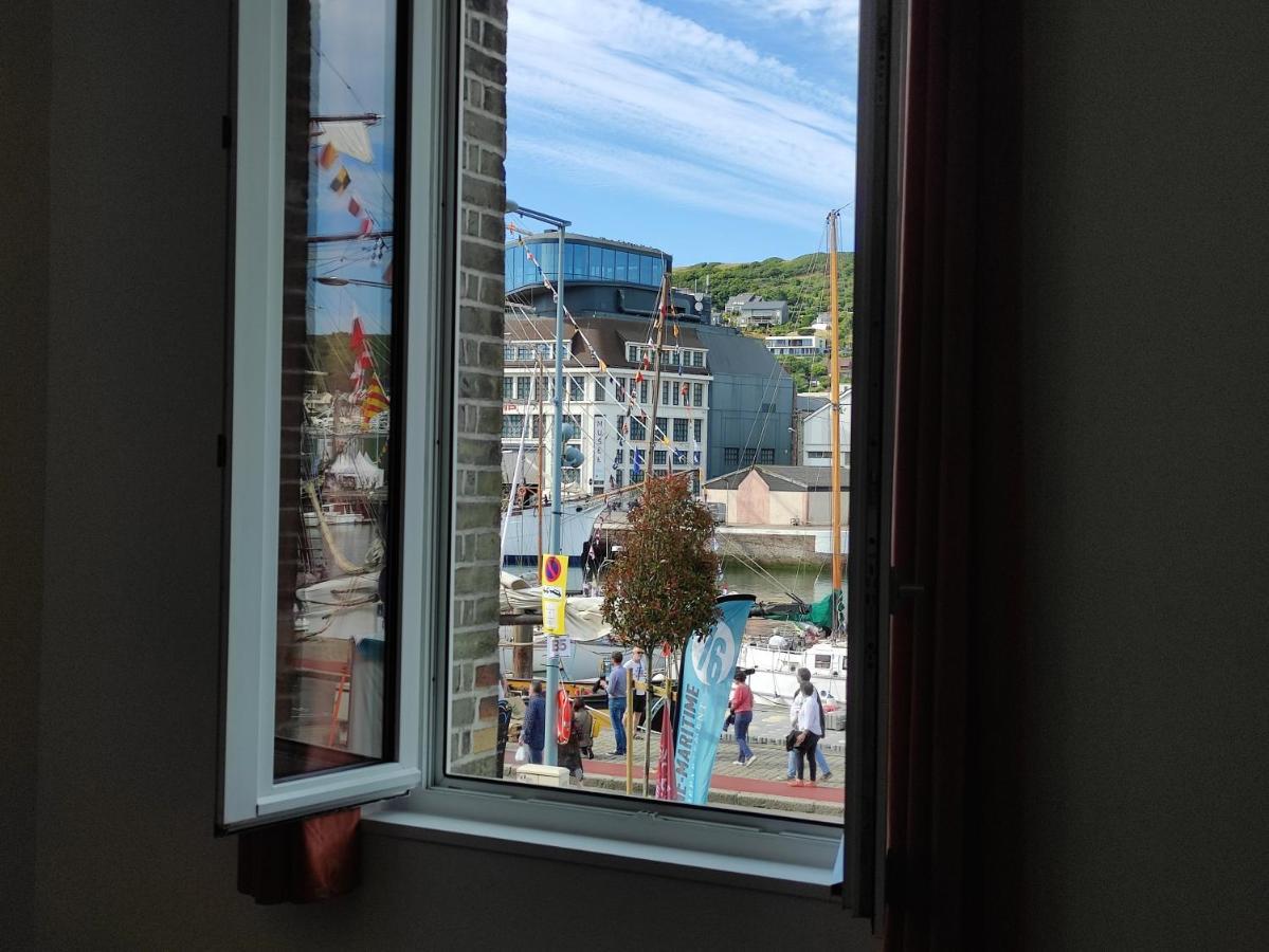 Apartamento Le Reflet Des Voiles Face Au Port De Fécamp Exterior foto