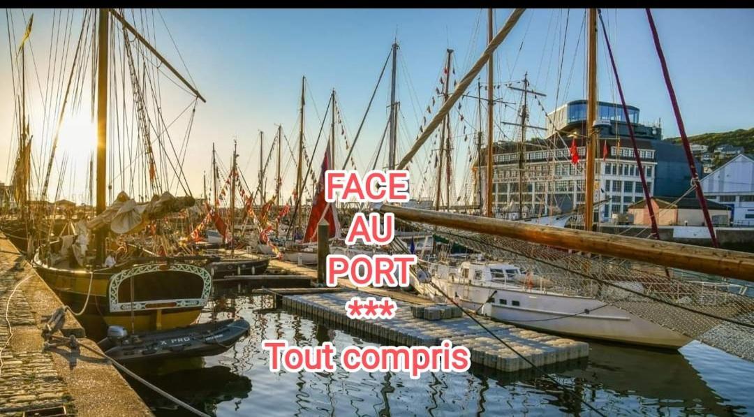 Apartamento Le Reflet Des Voiles Face Au Port De Fécamp Exterior foto